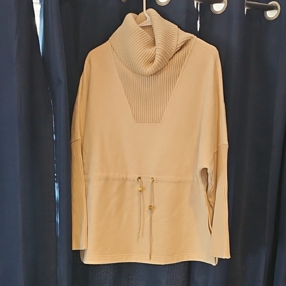 Varley Cream Cowl Neck Sweater